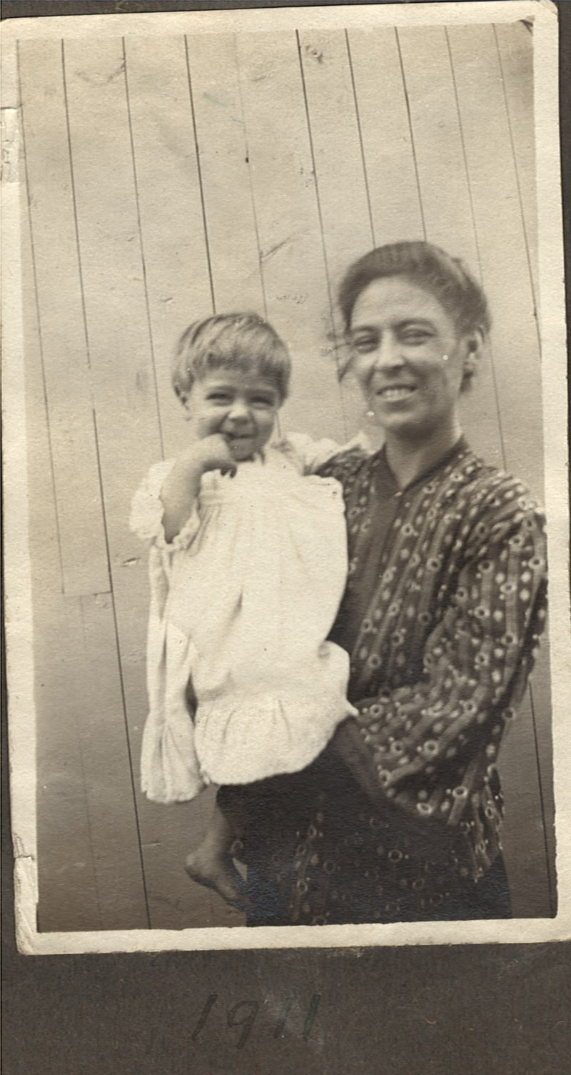 Olympe Bastien et son fils Edouard Gagné